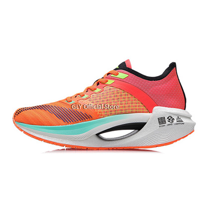 LI-NING JUE YING ESSENTIAL WOMEN'S CUSHION RUNNING SHOES - ORANGE/CONGO RED