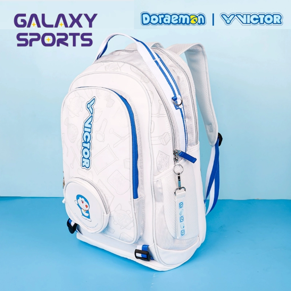 ビクター×ドラえもん　コラボラケットバッグBackpack BR5035DRM Victor x Doraemon Backpack BR5035DRM-A (White) – JoyBadminton